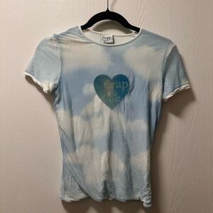 VTG Moschino Cheap and Chic Label Holographic Cloud Tee